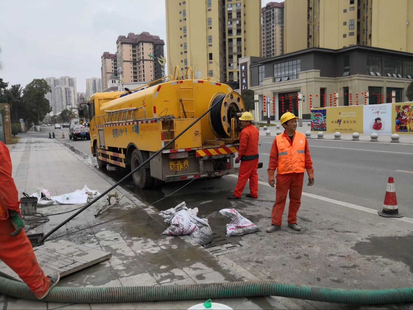 商河排污管道清淤-管道清洗